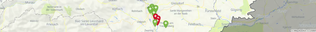 Map view for Pharmacies emergency services nearby Hausmannstätten (Graz-Umgebung, Steiermark)